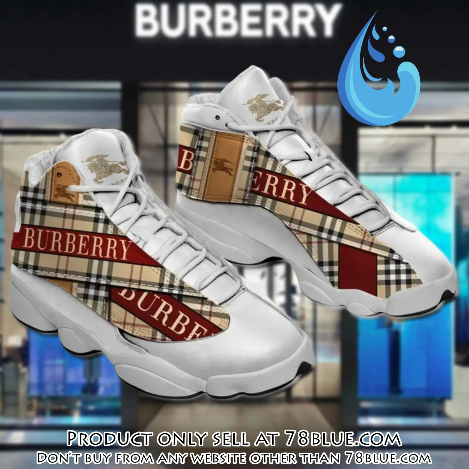 Burberry luxury air jordan 13 shoes hot  burberry sneakers gifts for men women 78b5238071
